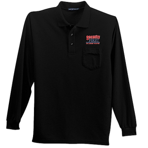 Port Authority Long Sleeve Silk Touch Polo With Pocket